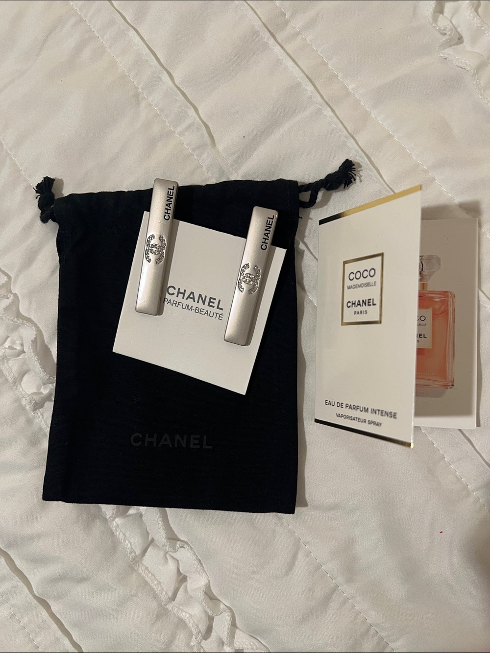 CHANEL  Crystal CC Logo Hair Clips